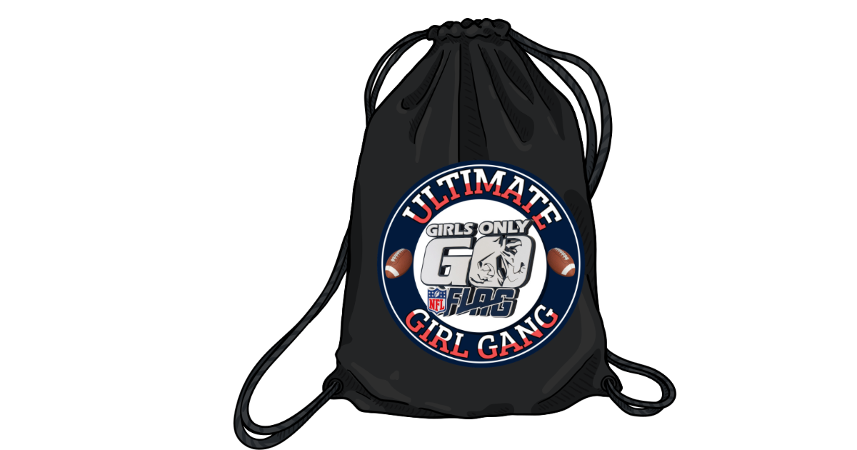 GO Flag Drawstring Backpack
