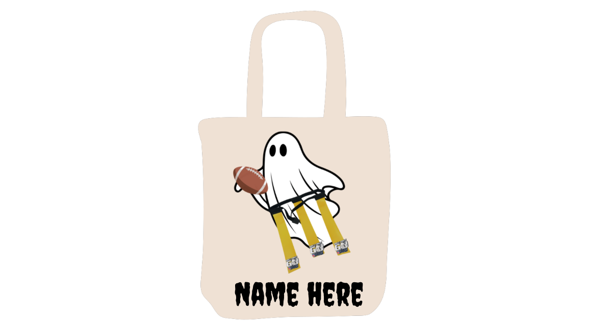 GO Flag Tote Bag Halloween Custom Name